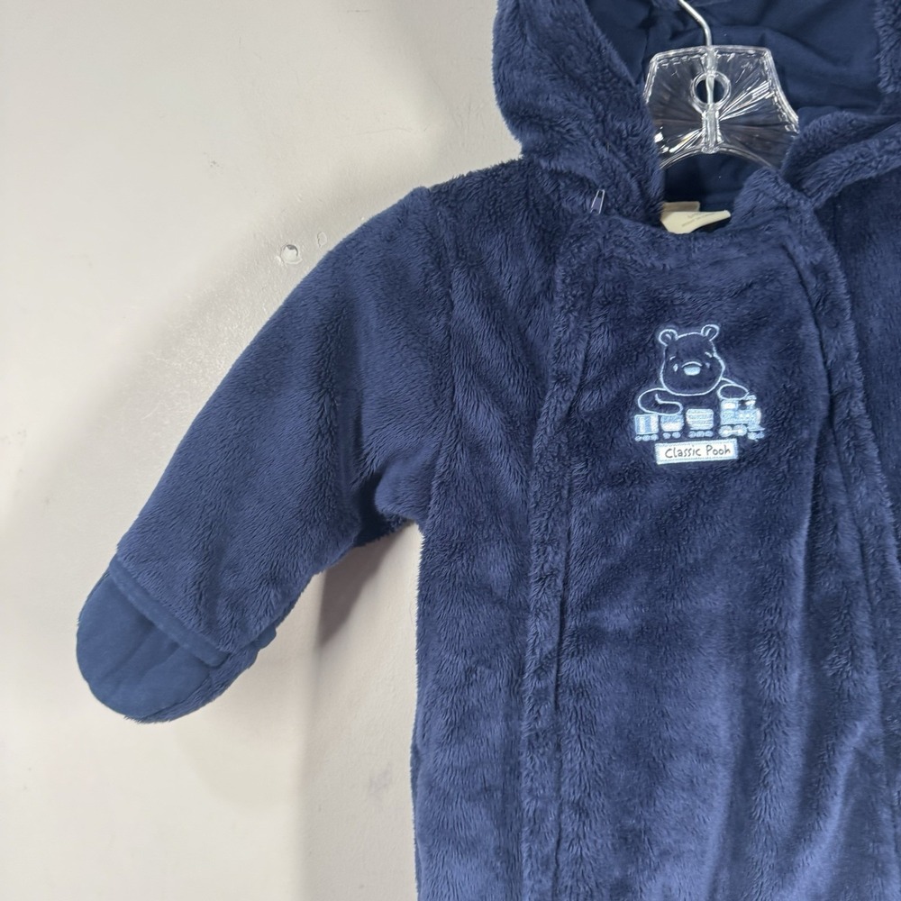 Disney‎ Baby Bunting Winnie the Pooh 6 Months Baby Hooded Warm Fleece Snow Suit - Picture 3 of 16